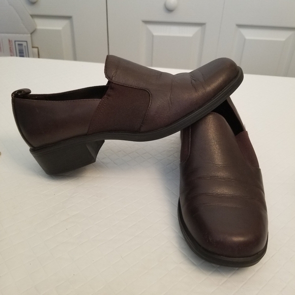 Borelli Womens Brown Leather Shoes Size 7.5 M - Picture 3 of 7